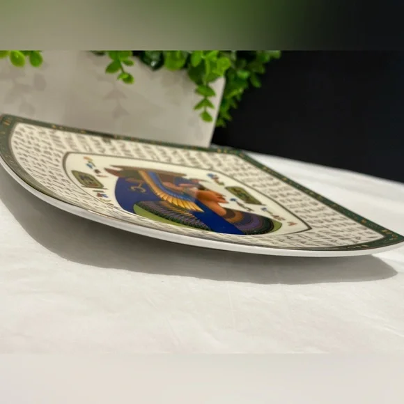 LIMOGES - FM Fathi Mahmoud Made in Egypt Square Plate 10”5 - Picture 7 of 9